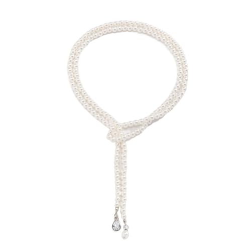 YAKXIUE 1 Pcs Schmuck Hochzeit Große Perle Kristall Anhänger Choker Halskette for Frauen von YAKXIUE
