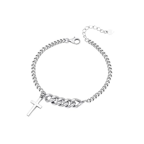 YAKXIUE 1 Pcs Silber Farbe Verdicken Armband for Frauen Anhänger Partei Schmuck von YAKXIUE