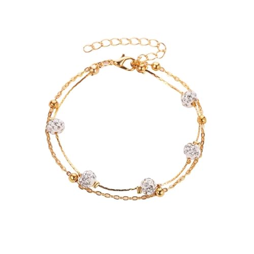 YAKXIUE 1 Pcs Women Foot Accessories Summer Beach Barefoot Sandals Bracelet Ankle On The Leg Female(Gold) von YAKXIUE