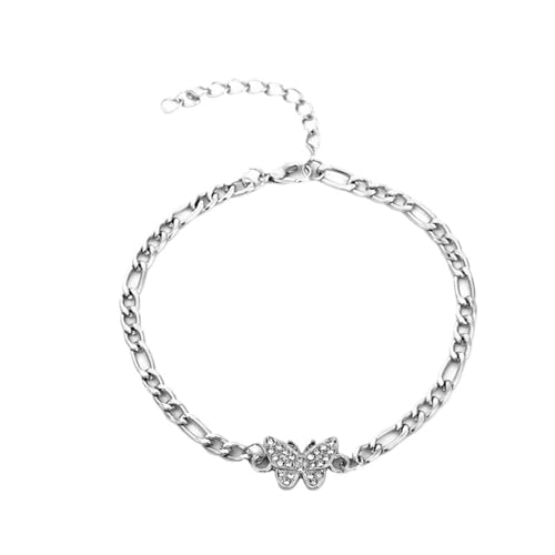 YAKXIUE 1 Pcs Fußkettchen Strass Kette Fuß Kette Schmuck for Frauen Sommer Strand von YAKXIUE