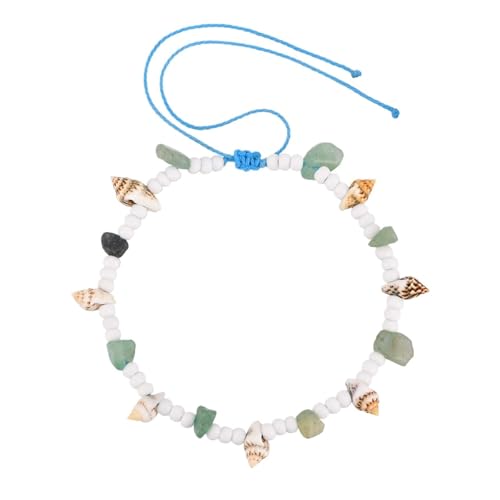 YAKXIUE 1 Pcs Shell Perlen Fuß Armband for Frauen Sommer Strand Einstellbare Fußkettchen von YAKXIUE