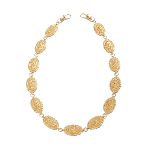 YAKXIUE Goth Metall Runde Schlüsselanhänger Taille Kette for Männer Gürtel Hosen Kette Jeans Hip Hop von YAKXIUE