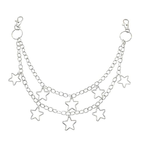 YAKXIUE Vintage Auto Jeans Hosen Schlüsselanhänger for Frauen Männer Stern Quaste Anhänger Kette for Tasche von YAKXIUE