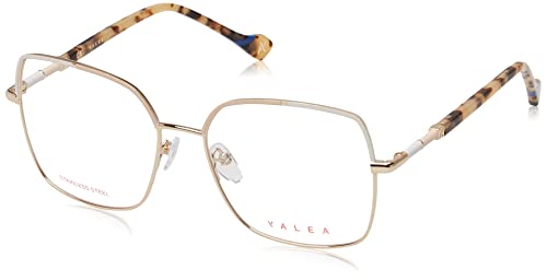 YALEA Damen Vya015 Sonnenbrille, Roségold mit bunten Parts, 70 von YALEA