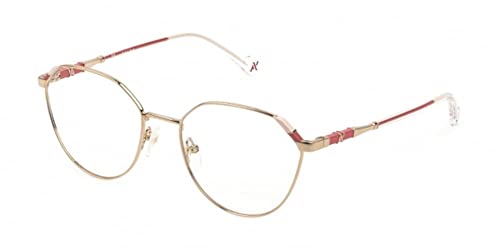 YALEA Damen Vya017 Sonnenbrille, Shiny Rose Gold mit Col.Parts, 66 von YALEA