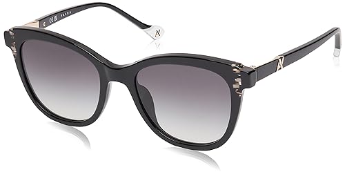 Yalea Unisex Gafas De Sol Sunglasses, 0700 Nero Lucido, 53 von YALEA