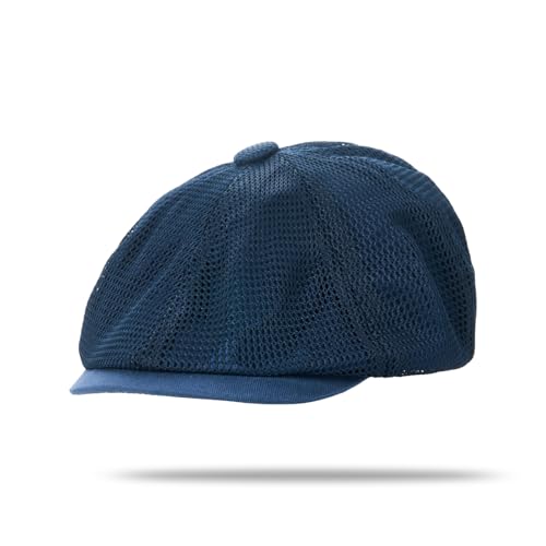 YAMEE Barett Herren Sommer Atmungsaktiver Mesh,Baskenmützen Damen Sonnenschutz,Schiebermütze Herren Elastisch Verstellbar,Newsboy Cap Herren Leicht Retro,Flat Cap Unisex Outdoor Mode Freizeit von YAMEE