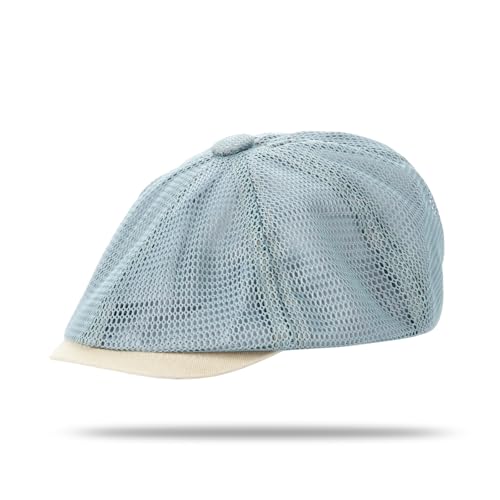 YAMEE Barett Herren Sommer Atmungsaktiver Mesh,Baskenmützen Damen Sonnenschutz,Schiebermütze Herren Elastisch Verstellbar,Newsboy Cap Herren Leicht Retro,Flat Cap Unisex Outdoor Mode Freizeit von YAMEE