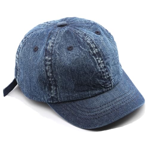 YAMEE Baseball Cap Damen Denim,Basecap Unisex Kurzkrempige,Sonnenhut Damen Herren Einstellbare,Sommermütze Damen Sonnenschutz,Sportmütze Damen Klassisch Outdoor von YAMEE