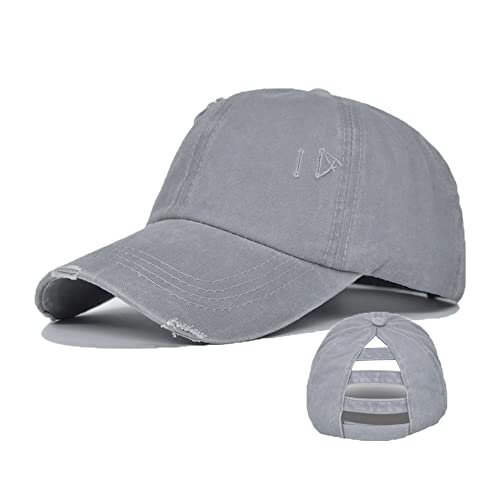 YAMEE Baseball Cap Damen Pferdeschwanz Baseballkappe,Basecap Damen Sonnenhut Sonnenschutz,Baseballmütze Damen Vintage Sport Outdoor Cap von YAMEE