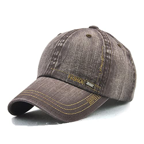 YAMEE Baseball Cap Denim Herren,Basecap Unisex Vintage Baseballmütze Sportkappe Verstellbar,Baseballkappen Herren Sonnenhut Sonnenschutz für Draussen Sport oder auf Reisen von YAMEE