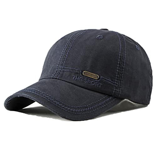 YAMEE Baseball Cap Denim Herren,Basecap Unisex Vintage Baseballmütze Sportkappe Verstellbar,Baseballkappen Herren Sonnenhut für Outdoor-Aktivitäten Angeln,Camping von YAMEE