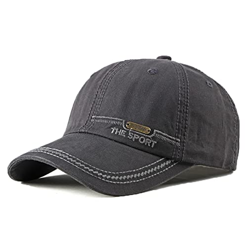 YAMEE Baseball Cap Denim Herren,Basecap Unisex Vintage Baseballmütze Sportkappe Verstellbar,Baseballkappen Herren Sonnenhut für Outdoor-Aktivitäten Angeln,Camping von YAMEE