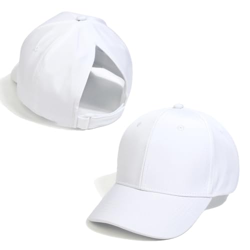 YAMEE Baseballkappe Pferdeschwanz für Kinder,Basecap für Mädchen Weich Atmungsaktives,Sonnenhut Kinder Sommer UV-Schutz,Baseball Cap Kinder Sport Freizeit,Mütze Kinder Schlichtes Stilvoll von YAMEE