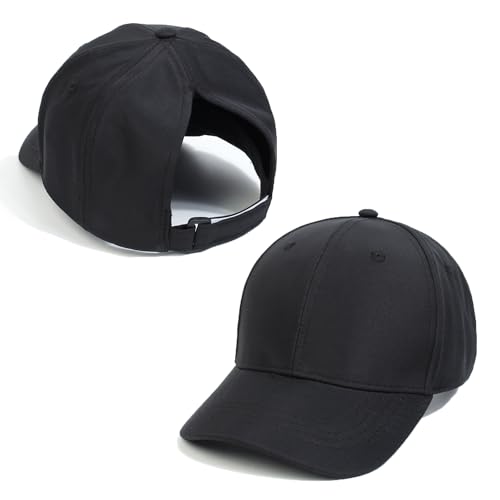 YAMEE Baseballkappe Pferdeschwanz für Kinder,Basecap für Mädchen Weich Atmungsaktives,Sonnenhut Kinder Sommer UV-Schutz,Baseball Cap Kinder Sport Freizeit,Mütze Kinder Schlichtes Stilvoll von YAMEE