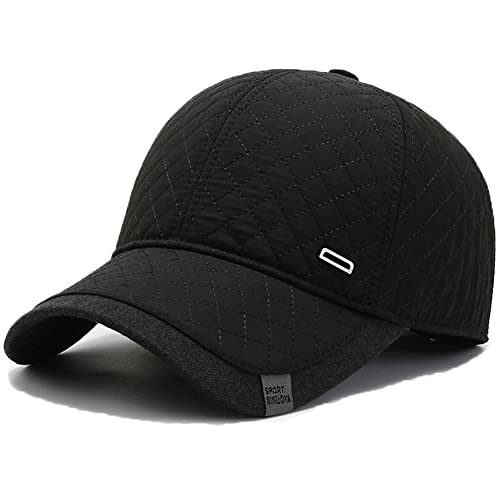 YAMEE Basecap Herren Winter mit Ausklappbarem Ohrenschutz,Wintermütze Unisex Baseballmütze,Wintercap Herrencap Herbst/Winter Weichem Innenfutter von YAMEE