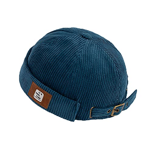 YAMEE Cap Herren Hut Damen Docker-Cap Unisex Docker Mütze Hafenmütze Seemannsmütze Herrenhut Bikercap Hat Wandermütze Seemannskappe（Kappenumfang：56-58cm） von YAMEE