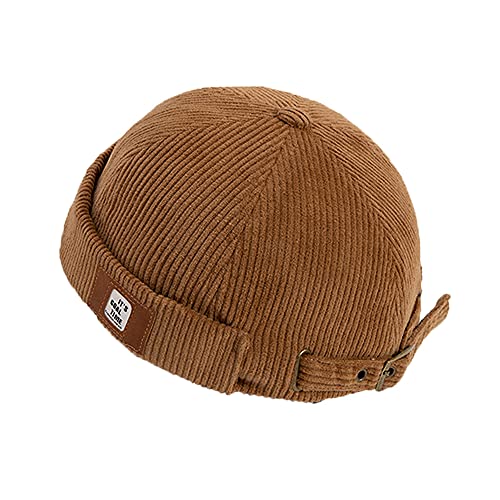 YAMEE Cap Herren Hut Damen Docker-Cap Unisex Docker Mütze Hafenmütze Seemannsmütze Herrenhut Bikercap Hat Wandermütze Seemannskappe（Kappenumfang：56-58cm） von YAMEE