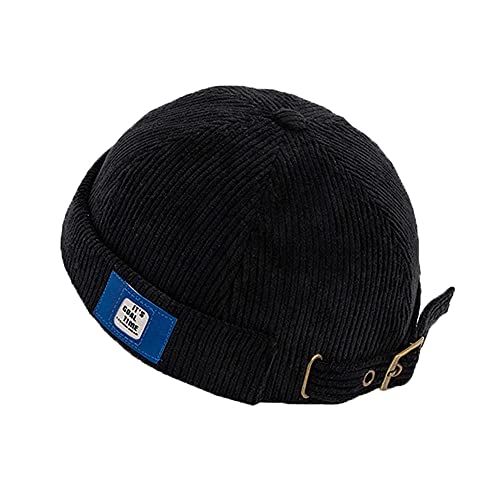 YAMEE Cap Herren Hut Damen Docker-Cap Unisex Docker Mütze Hafenmütze Seemannsmütze Herrenhut Bikercap Hat Wandermütze Seemannskappe（Kappenumfang：56-58cm） von YAMEE