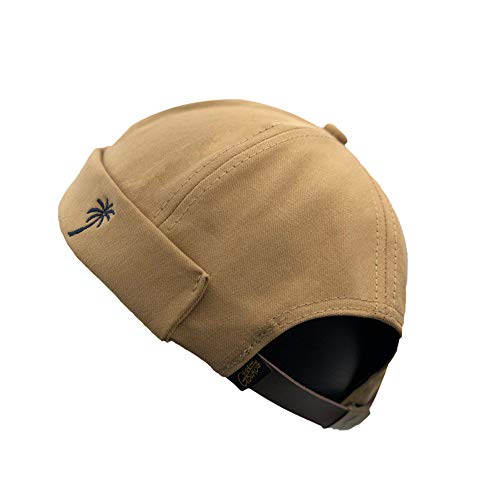 YAMEE Docker-Cap Docker Mütze Seemannsmütze Hafenmütze Herrenmütze Bikercap Hat Wandermütze Dockercap Kopfbedeckung Seemannskappe Vatertagsgeschenk（Kopfumfang Größenverstellbar） von YAMEE