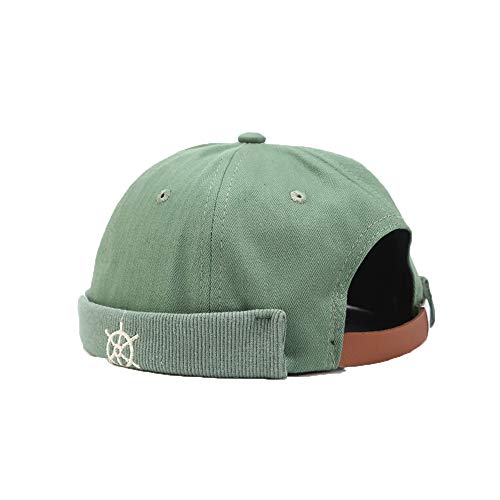 YAMEE Docker-Cap Docker Mütze Seemannsmütze Hafenmütze Herrenmütze Bikercap Hat Wandermütze Dockercap Kopfbedeckung Seemannskappe（Kopfumfang Größenverstellbar） von YAMEE