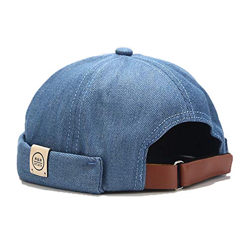 YAMEE Docker-Cap Herren Docker Mütze Damen Seemannsmütze Hafenmütze Herrenmütze Bikercap Hat Wandermütze Dockercap Kopfbedeckung Seemannskappe （Kopfumfang Größenverstellbar） von YAMEE