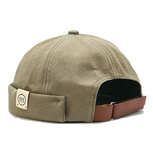 YAMEE Docker-Cap Herren Docker Mütze Damen Seemannsmütze Hafenmütze Herrenmütze Bikercap Hat Wandermütze Dockercap Kopfbedeckung Seemannskappe （Kopfumfang Größenverstellbar） von YAMEE