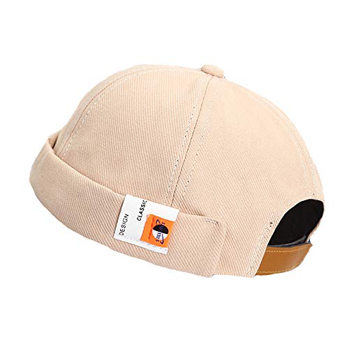 YAMEE Docker-Cap Herren Docker Mütze Damen Seemannsmütze Hafenmütze Herrenmütze Bikercap Hat Wandermütze Dockercap Kopfbedeckung Seemannskappe（Kopfumfang Größenverstellbar von YAMEE