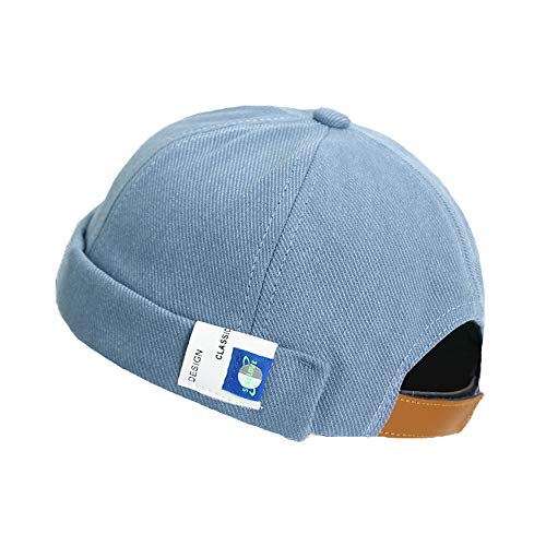 YAMEE Docker-Cap Herren Docker Mütze Damen Seemannsmütze Hafenmütze Herrenmütze Bikercap Hat Wandermütze Dockercap Kopfbedeckung Seemannskappe（Kopfumfang Größenverstellbar von YAMEE