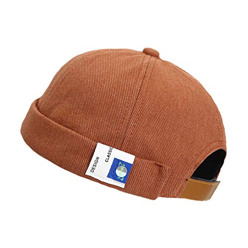 YAMEE Docker-Cap Herren Docker Mütze Damen Seemannsmütze Hafenmütze Herrenmütze Bikercap Hat Wandermütze Dockercap Kopfbedeckung Seemannskappe（Kopfumfang Größenverstellbar von YAMEE