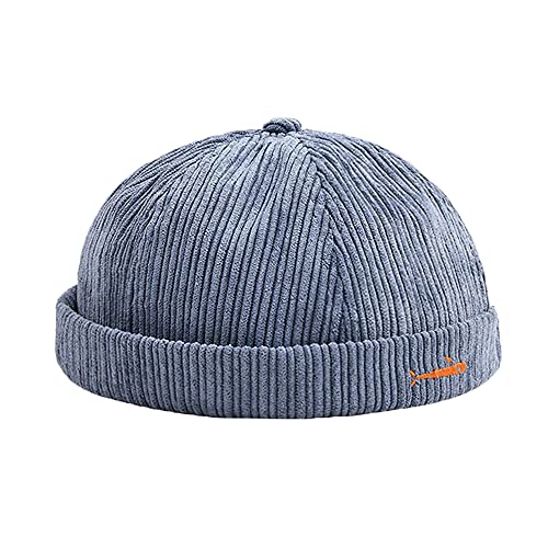 YAMEE Docker-Cap Herren Docker Mütze Damen Seemannsmütze Hafenmütze Herrenmütze Bikercap Hat Wandermütze Dockercap Kopfbedeckung Seemannskappe （Kopfumfang Größenverstellbar） von YAMEE