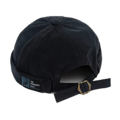 YAMEE Docker-Cap Herren Docker Mütze Damen Seemannsmütze Hafenmütze Herrenmütze Bikercap Hat Wandermütze Dockercap Kopfbedeckung Seemannskappe （Kopfumfang Größenverstellbar） von YAMEE