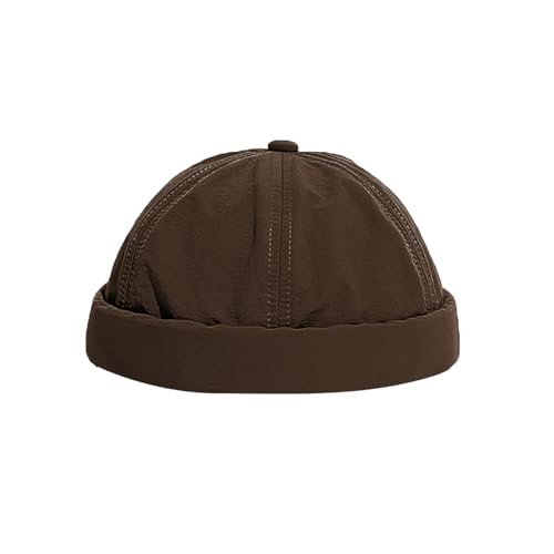 YAMEE Docker Cap Herren Leicht Schnelltrocknend,Docker-Mütze Herren Wasserdicht,Beanie Herren Weich,Matrosenmütze Unisex Atmungsaktiven,Seemannsmütze Herren Retro,Hafenmütze（Kappenumfang：56-58cm） von YAMEE