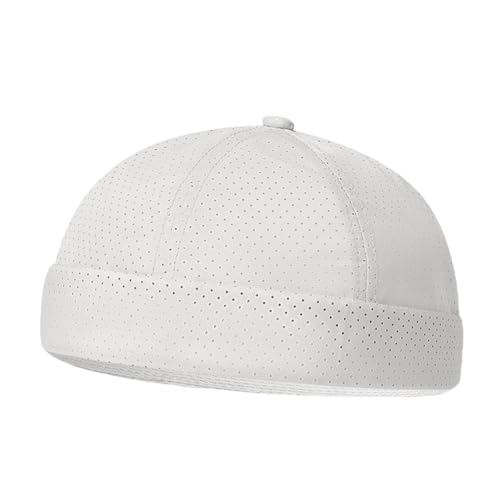 YAMEE Docker Cap Herren Sommer Mesh Leichte Atmungsaktive,Matrosenmütze Unisex Waterproof,Docker Mütze Herren Weich Adjustable,Beanie Mütze Herren Casual,Krempenlose Hüte Stilvolle,Hafenmütze von YAMEE