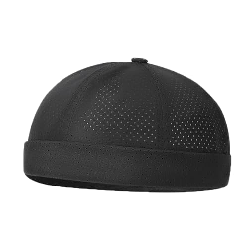 YAMEE Docker Cap Herren Sommer Mesh Leichte Atmungsaktive,Matrosenmütze Unisex Waterproof,Docker Mütze Herren Weich Adjustable,Beanie Mütze Herren Casual,Krempenlose Hüte Stilvolle,Hafenmütze von YAMEE