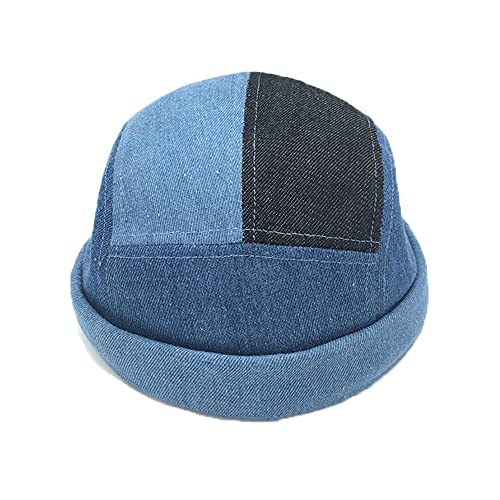 YAMEE Hut Herren Docker-Cap Herren Damen Docker Mütze Seemannsmütze Hafenmütze Herrenhut Bikercap Hat Wandermütze Seemannskappe（Kopfumfang Größenverstellbar） von YAMEE