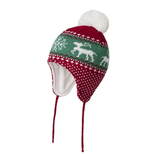 YAMEE Kinder Mütze Baby Warm Wintermütze Jungen Mädchen Kleinkind Earflap Beanie Strickmütze Warm Herbst Wintermütze Cap Schädelkappe mit Ohrenschützer(0-5 Jahre alt) von YAMEE