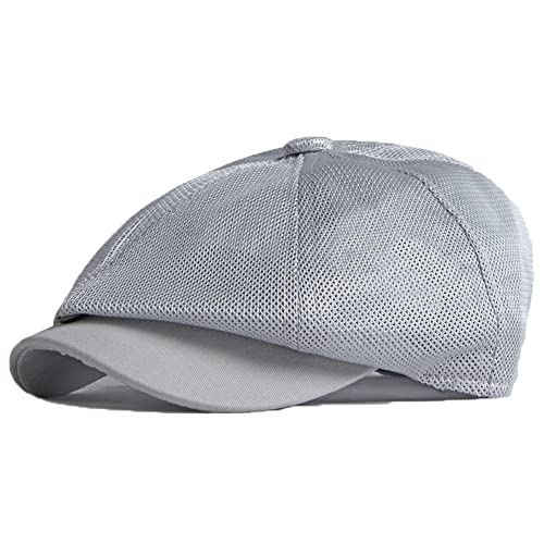 YAMEE Schiebermütze Herren Sommer,Sonnenhut Damen Mesh Sommer Cap Herren,Flatcap Herren Schirmmütze,Barett Cap Newsboy Cap Baskenmütze von YAMEE