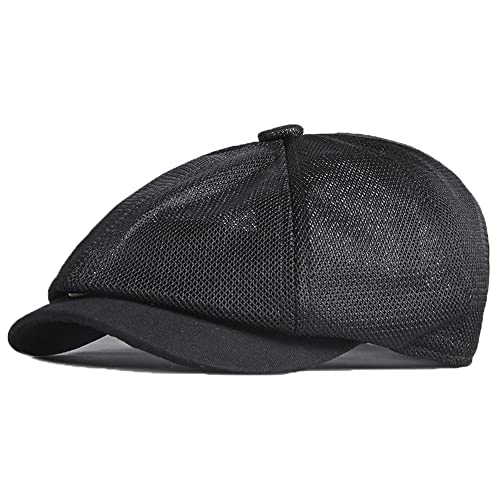 YAMEE Schiebermütze Herren Sommer,Sonnenhut Damen Mesh Sommer Cap Herren,Flatcap Herren Schirmmütze,Barett Cap Newsboy Cap Baskenmütze von YAMEE