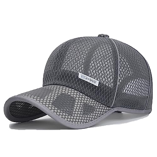 YAMEE Sommermütze Herren Baseball Cap Sommer Mesh,Basecap Damen Baseballmütze Sommer Sonnenhut Sommercap Einstellbare Atmungsaktives (Kappenumfang: 56-60cm) von YAMEE