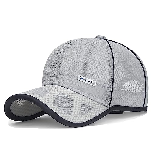 YAMEE Sommermütze Herren Baseball Cap Sommer Mesh,Basecap Damen Baseballmütze Sommer Sonnenhut Sommercap Einstellbare Atmungsaktives (Kappenumfang: 56-60cm) von YAMEE