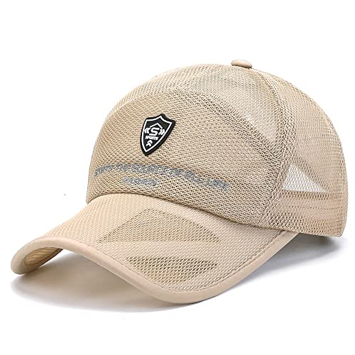 YAMEE Sommermütze Herren Baseball Cap Sommer Mesh,Basecap Damen Baseballmütze Sommer Sonnenhut Sommercap Einstellbare Atmungsaktives (Kappenumfang: 56-60cm) von YAMEE