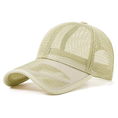 YAMEE Sommermütze Herren Damen Baseball Cap,Sommercap Unisex Mesh Basecap Sonnenschutz Kappe,Baseballmütze Atmungsaktives Sporthut für Herren und Damen von YAMEE