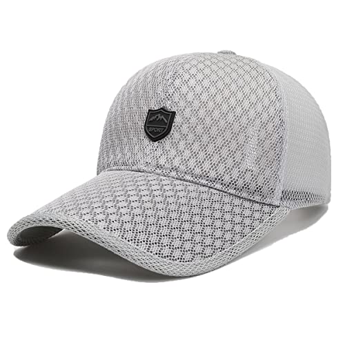 YAMEE Sommermütze Herren Damen Mesh,Basecap Herren Sommer Atmungsaktive,Baseball Cap Unisex Sportkappe Sun Mützen für Bergsteigen Camping Golf von YAMEE