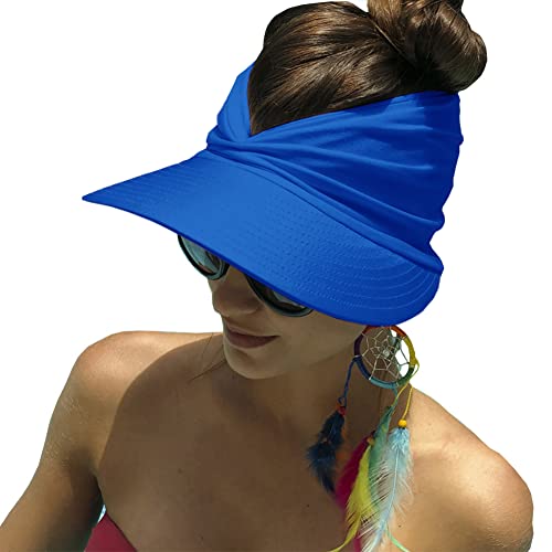 YAMEE Sonnenhut Damen Sommerhut Strandhut,Visor Cap Damen Strandvisor Damenvisor Sonnenvisor für Tennis/Golf/Strand,UV-Schutz von YAMEE