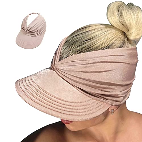 YAMEE Sonnenhut Damen Sommerhut Strandhut,Visor Cap Damen Strandvisor Damenvisor Sonnenvisor für Tennis/Golf/Strand,UV-Schutz von YAMEE