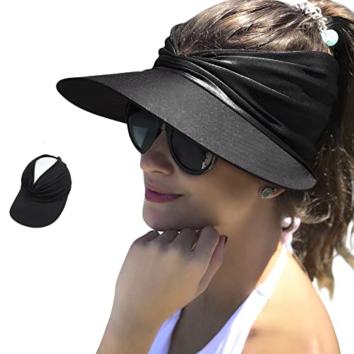 YAMEE Sonnenhut Damen Sommerhut Strandhut,Visor Cap Damen Strandvisor Damenvisor Sonnenvisor für Tennis/Golf/Strand,UV-Schutz von YAMEE