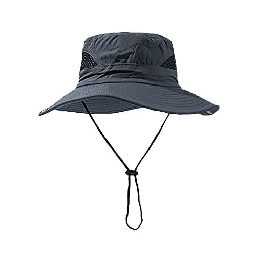 YAMEE Sonnenhut Herren Sommer Outdoor Buschhüte, Sonnenhut Männer UV Schutz, Fischerhut Unisex Faltbar Atmungsaktiv, Wanderhut Erwachsene Gartenhut Campinghut Anglerhut von YAMEE