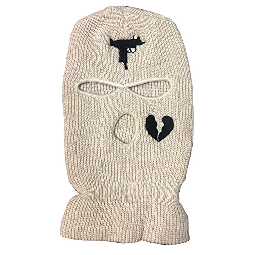 YAMEE Sturmhaube Herren Damen,Balaclava - 3-Loch Sturmmaske,Vollmaske Skimütze Wintermütze Strickmaske Vollgesichtsabdeckung für Outdoor Radfahren Skifahren von YAMEE