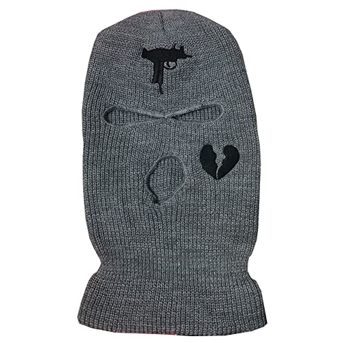 YAMEE Sturmhaube Herren Damen,Balaclava - 3-Loch Sturmmaske,Vollmaske Skimütze Wintermütze Strickmaske Vollgesichtsabdeckung für Outdoor Radfahren Skifahren von YAMEE